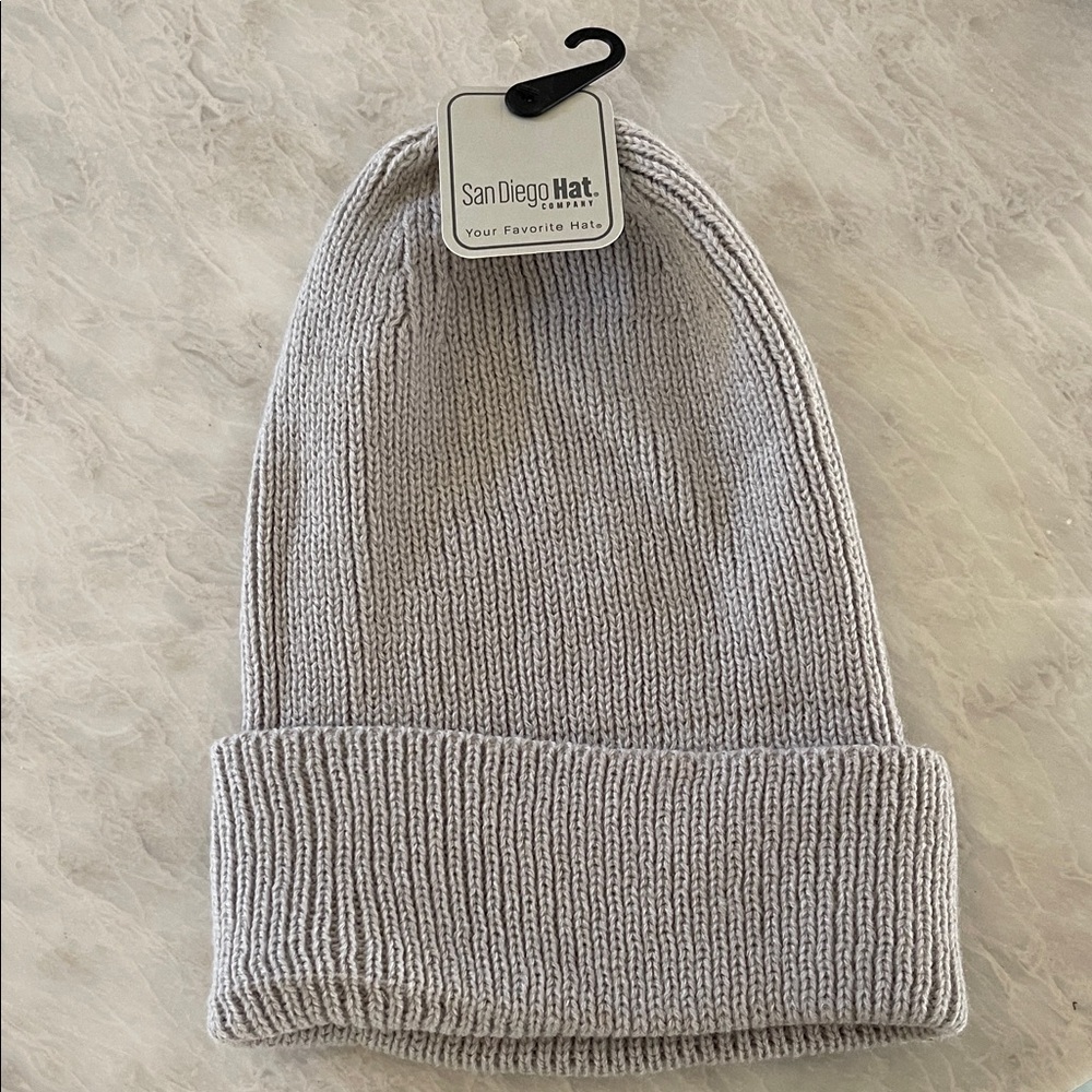 San Diego Hat Company Light Gray Knit Beanie